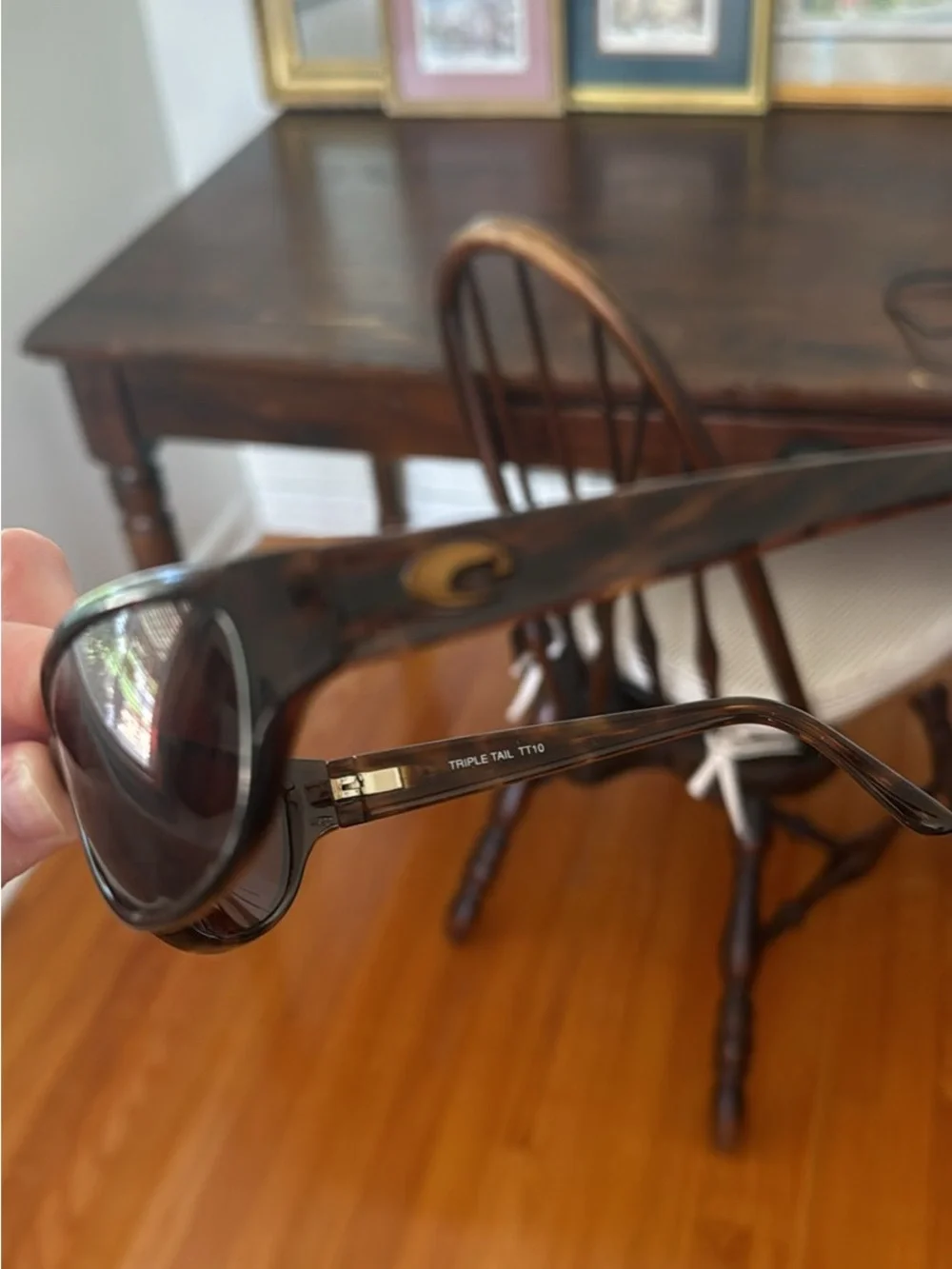 Costa Tortoiseshell Frame Brown Lens Wrap Sunglasses